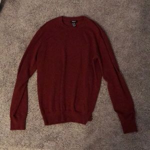 Red sweater from Forever 21